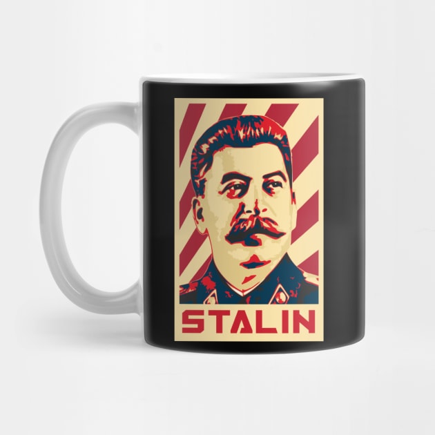 Joseph Stalin Propaganda Poster by Nerd_art